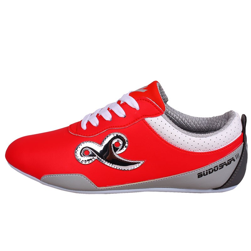 propitious cloud 3 red microfiber leather Kungfu shoes